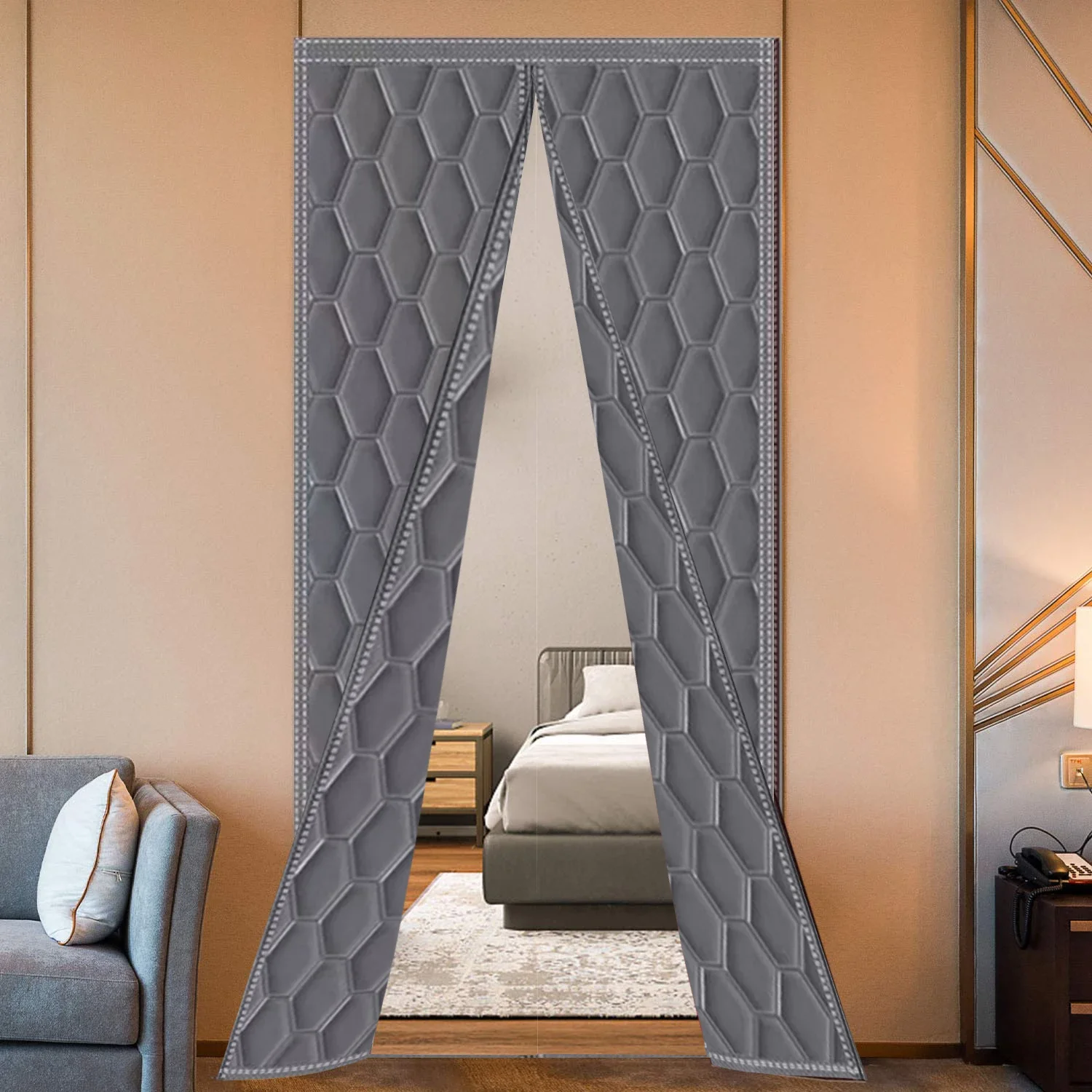 Autumn and Winter Warm Door Curtains, Air Conditioning Warm Partitions, Windproof and Cold Resistant Curtains