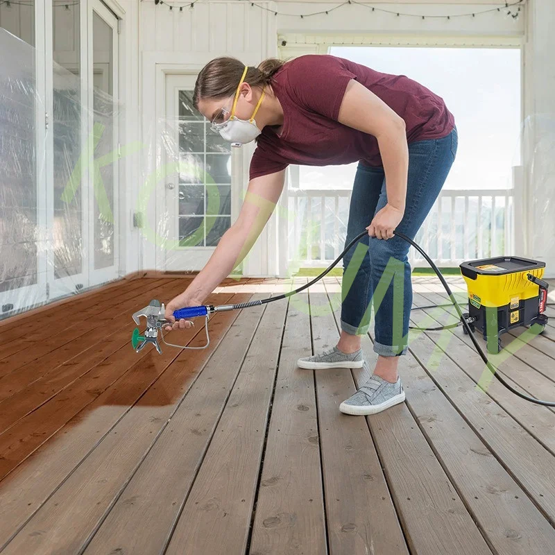 500W Lithium Ion Paint Sprayer Electric Wheel Spray Machine Home Interior Outdoor Pneumatic Airless Spraying Machine