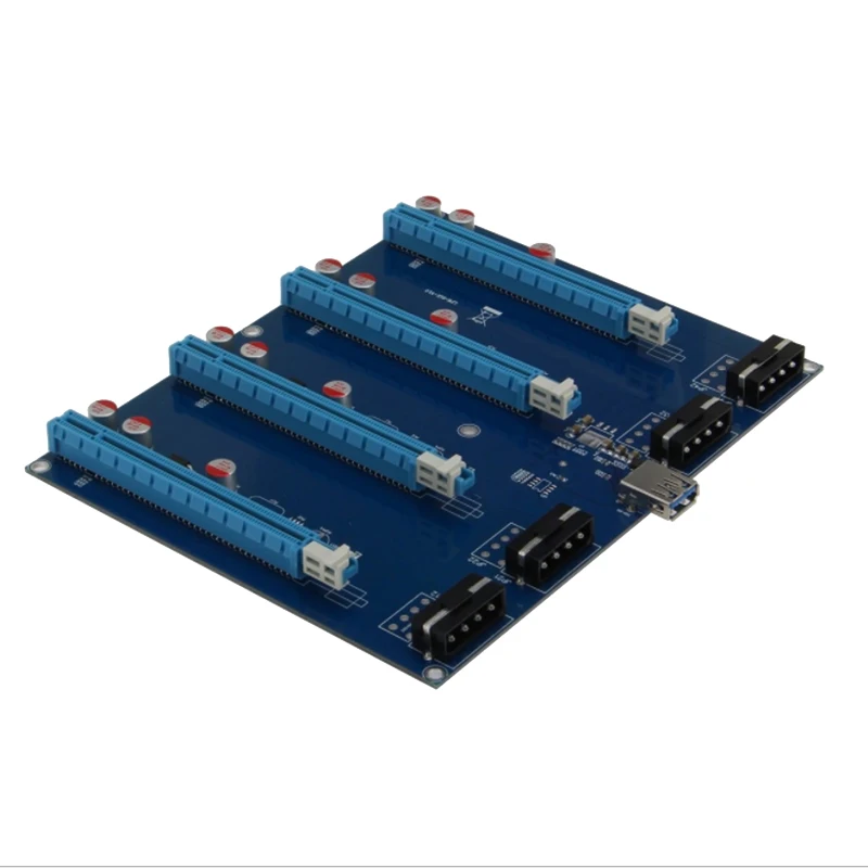 Карта адаптера Pcie-Pcie 1 Drag 4Pci-E To Pcie 1X Slot Карта расширения One Turn Four 1 Turn 4 Карта расширения