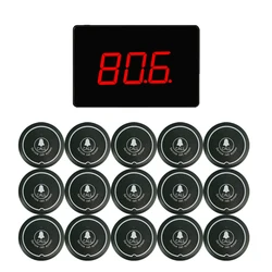 Restaurant Pager Wireless Calling System Waiter Table 15 Buttons 1 Screen Display Receiver Service