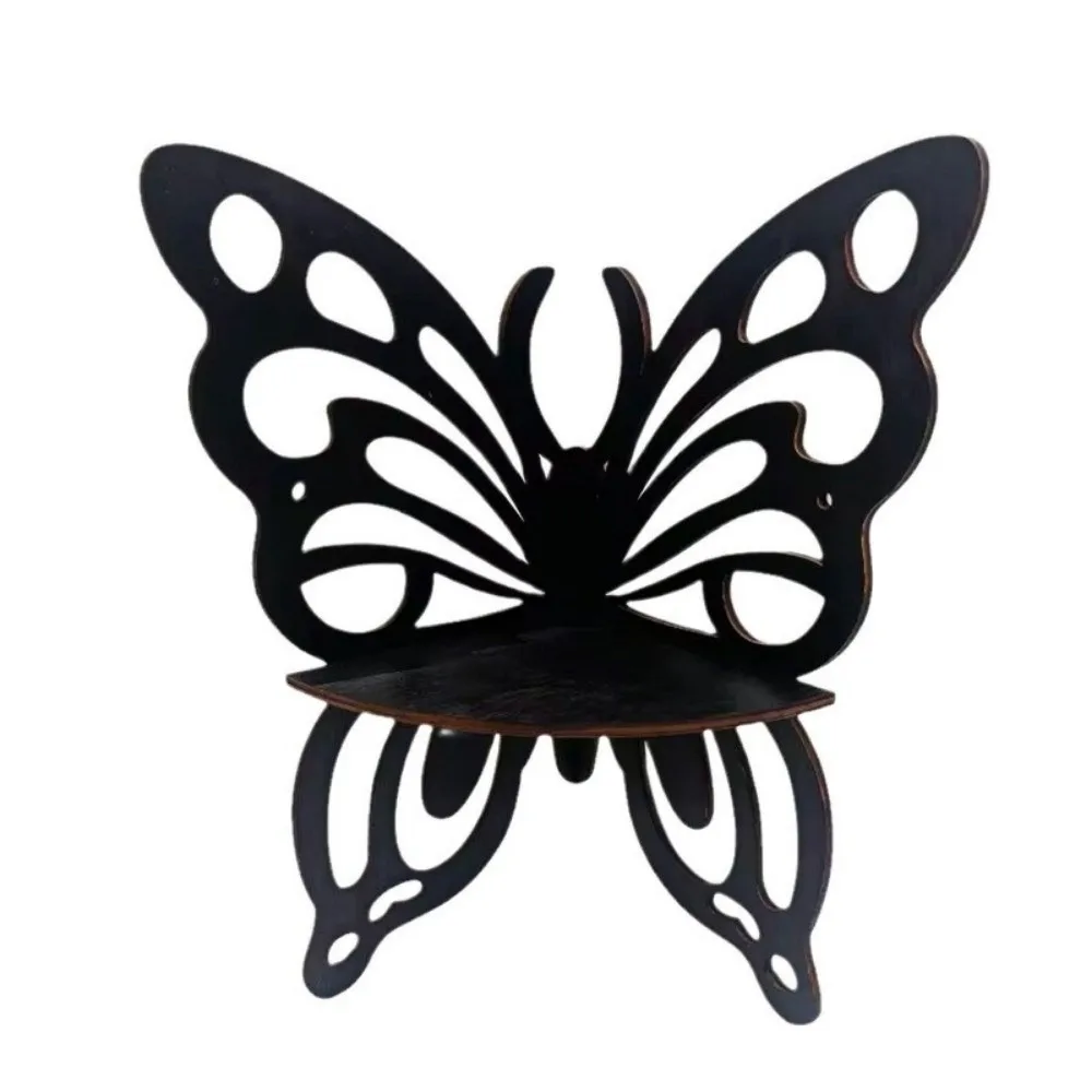 Hollowed Out Butterfly Shaped Shelf Artistic Wall-Mounted Flower Wall Shelf Home Decor Decorative Wall Bracket Wall Decor