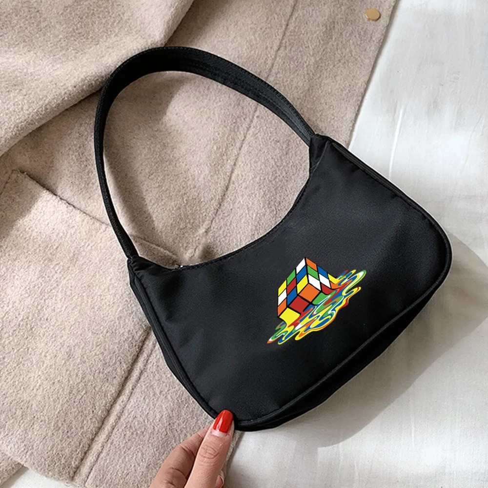 Women's Mini Underarm Bags Fashion Street Handbag Small Bag 3D Pattern Print Casual Underarm Bag Shopping Hobo Shoulder Bags