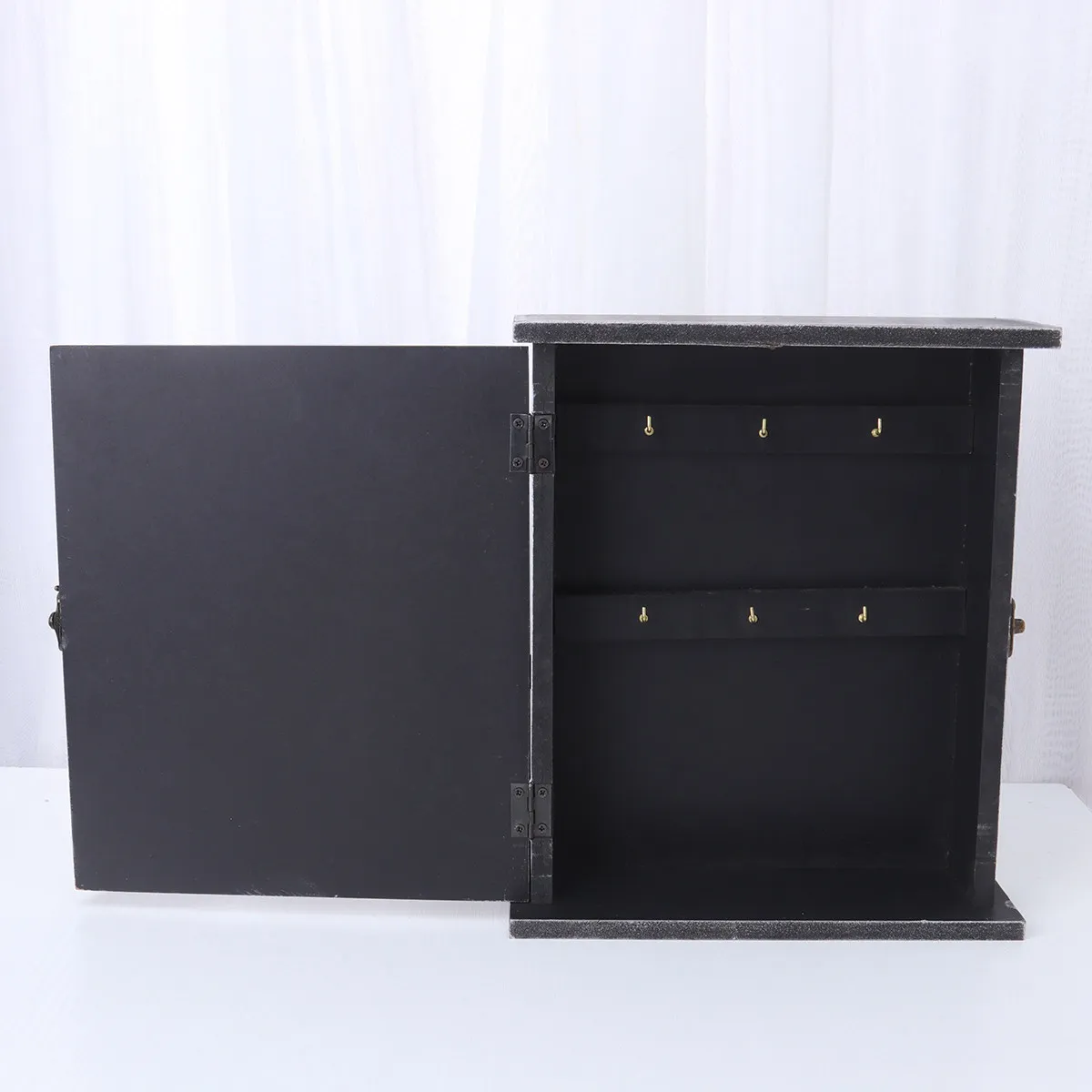 Porta Llaves de Madera para Montar en la Pared, Estilo Retro Occidental, con Letras Impresas, para Llaves, Joyas, Gafas de Sol, Bufandas, Bolsos, Hogar