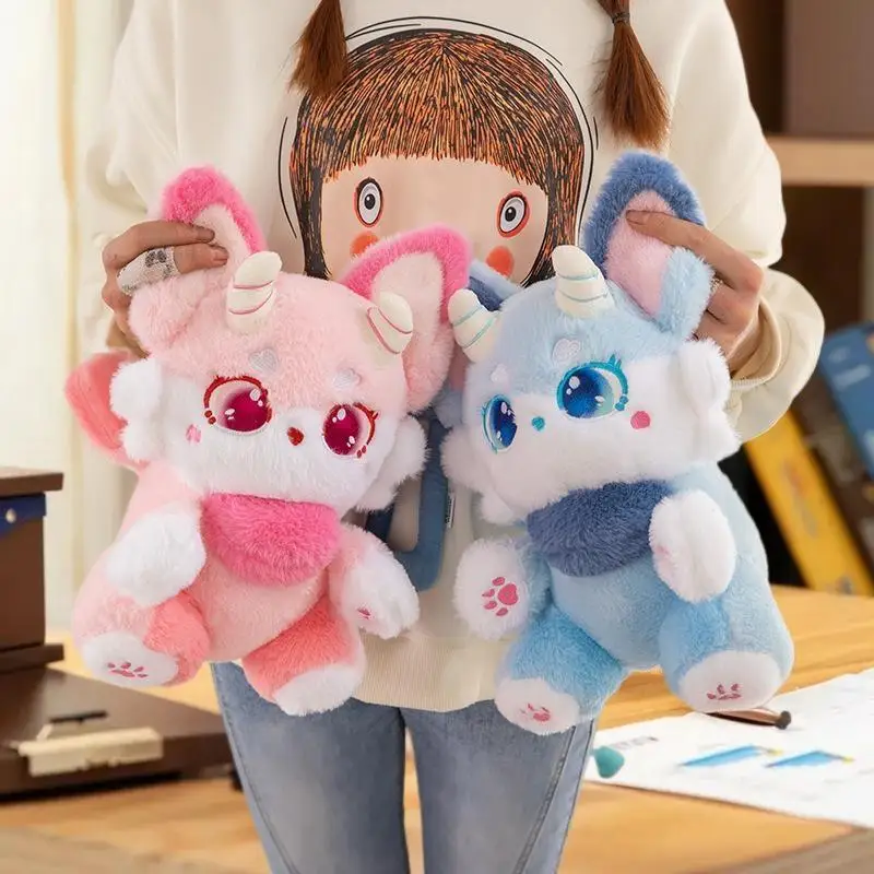 1Pc Enchanting Fox Pillow 35/50CM Cartoon Kawaii Phantom Stuffed Creature Soft Toys Handmade Sleep Puppets Christmas Gift