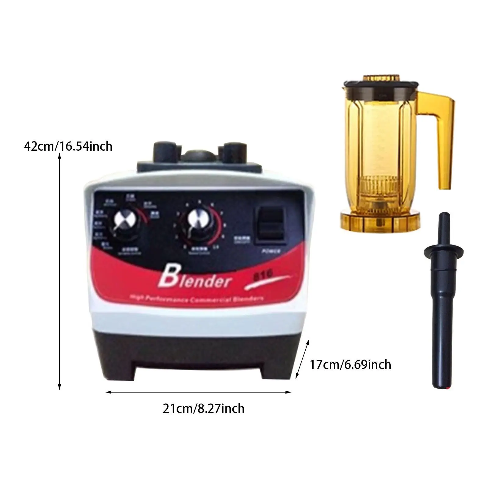 Liquidificador de bancada de alta velocidade, 20000rpm, aparelho de cozinha, liquidificador profissional para fazer chá com bolhas, bebidas congeladas, esmagamento de gelo