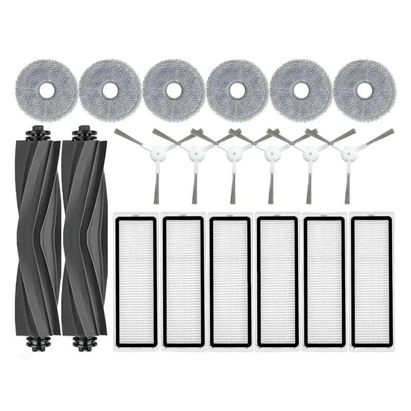 ABKR-20PCS Dreame Bot L10 Prime / L10S Pro 진공 청소기 메인 사이드 브러시 Hepa 필터 걸레 천용 교체 액세서리
