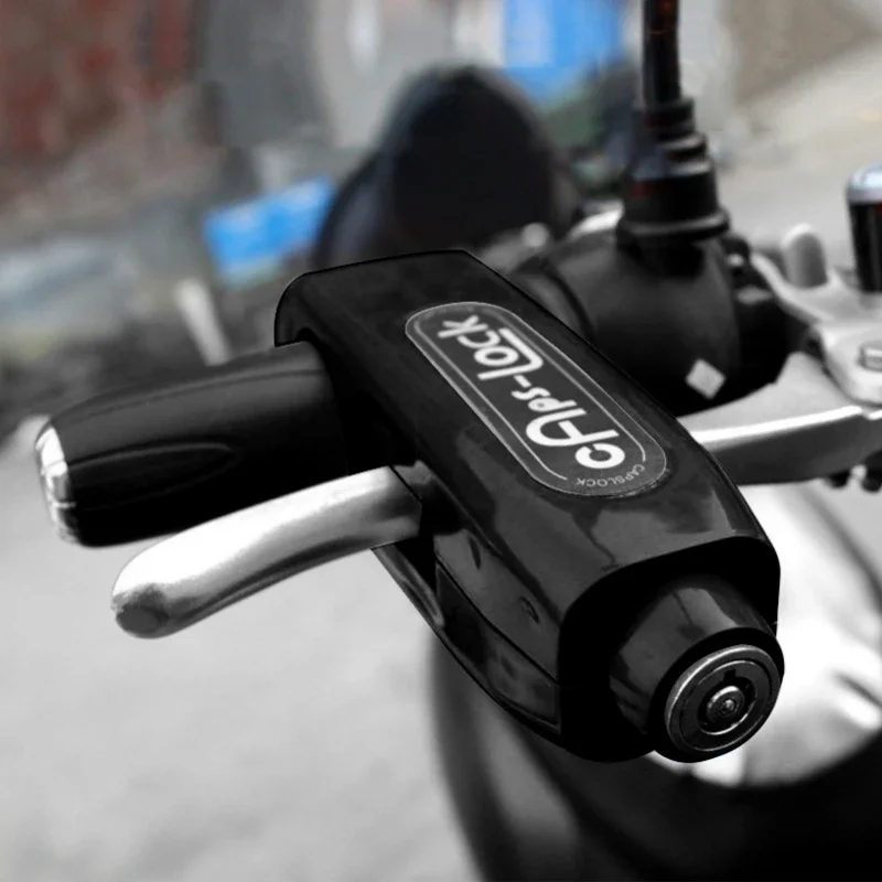 1pc Motorcycle car lock handle anti-theft lock handlebar horn lock electric car lock grip caps lock