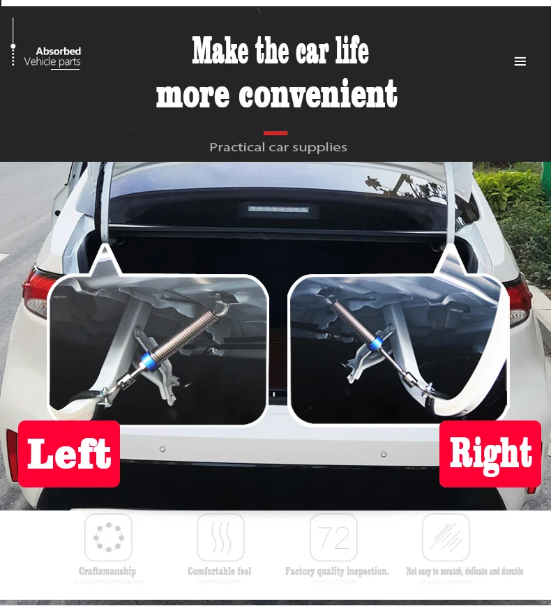 Kofferraum Deckel Start Lift Einstellbare Metall Frühling Gerät Für Honda Accord Crider Integra City Civic Auto Boot Stamm Frühling Gerät – Detail 7