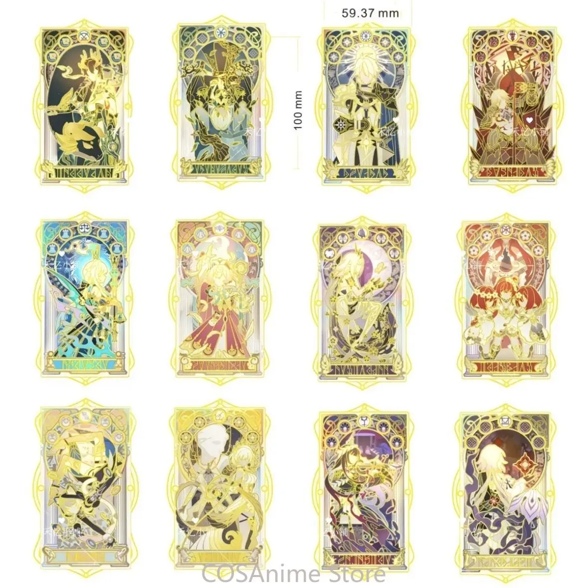 

Honkai: Star Rail Dan Heng 7 марта Phainon Mydei Anaxa 12 шт. Металлическая закладка для карточек Коллекция аниме Рождественский подарок для фанатов в наличии