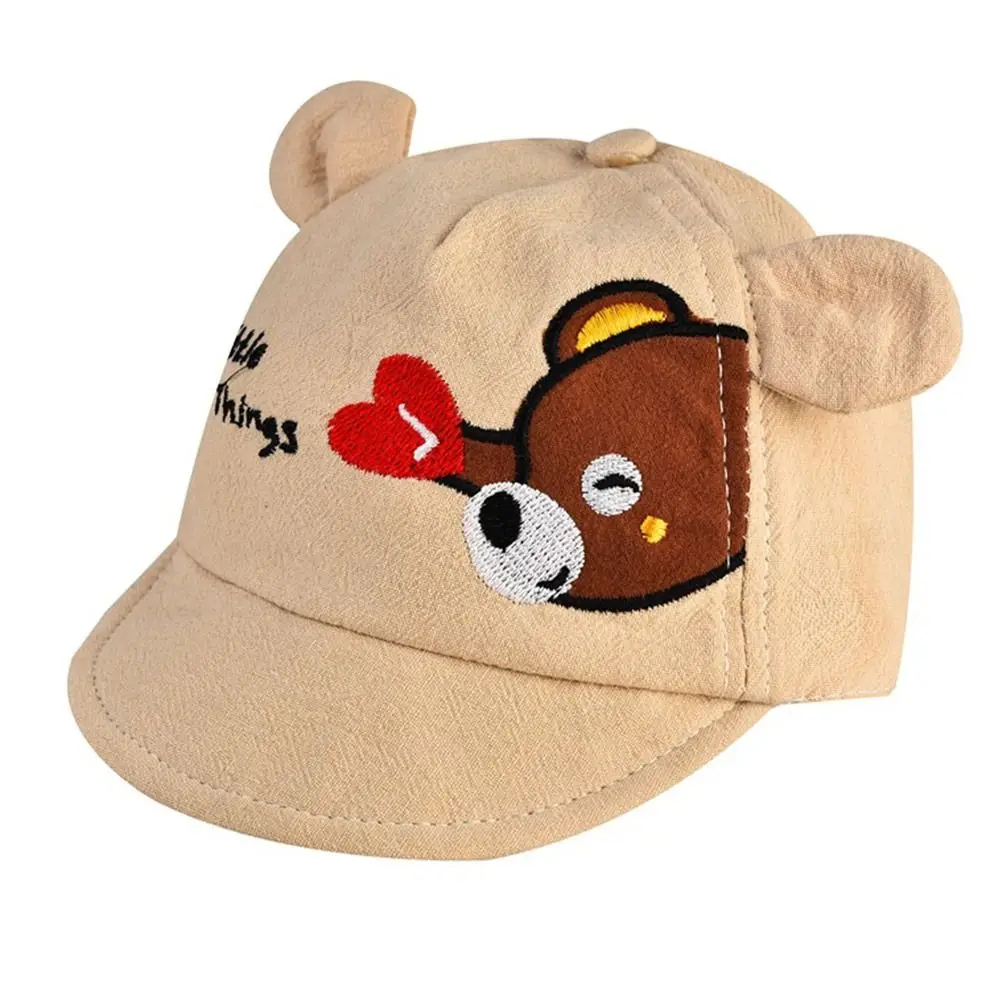 

Adjustable Cap Baby Baseball Cap Kids Boys Girls Toddlder Children Duck Tongue Cap with Ears Sun Protection Fisherman Hat
