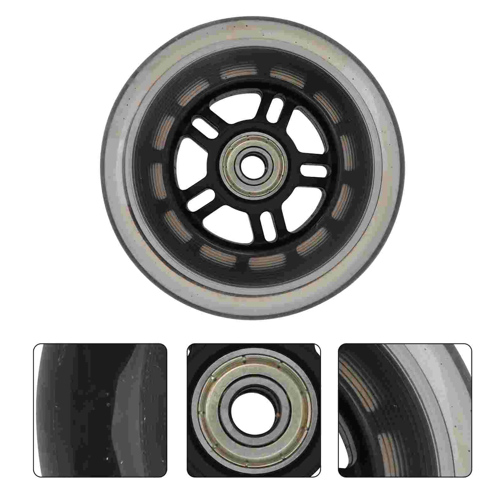 1 Pair Scooter Wheels Mute Replacement Wheels For Luggage Suitcase Car