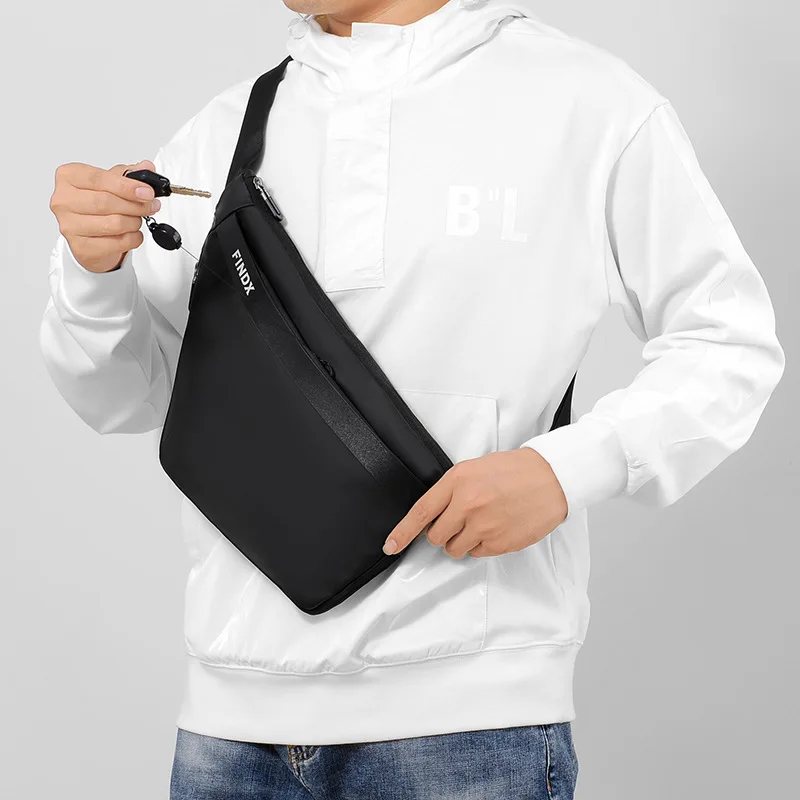 Bolso de pecho multifunción para hombres y mujeres, bolsa de hombro escalable de PU, bolsa de pistola de transporte ligera e Invisible, bolsa cruzada