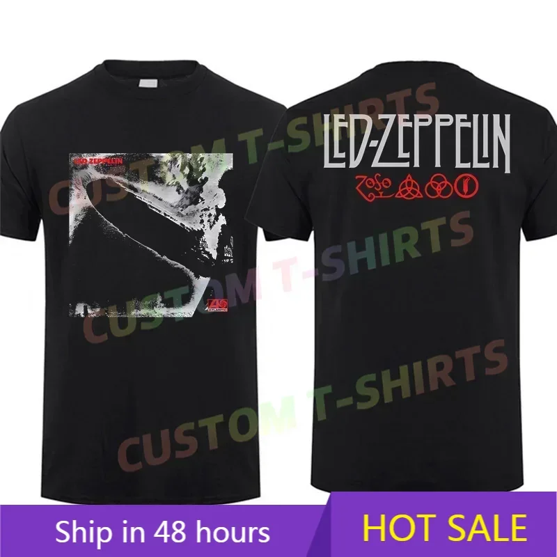 

2025 Men T Shirt Casual Led I Remastered Cover Zeppelins Black T-Shirt Graphic Summer Short Sleeves 100% Cotton S-3XL Cool Tee