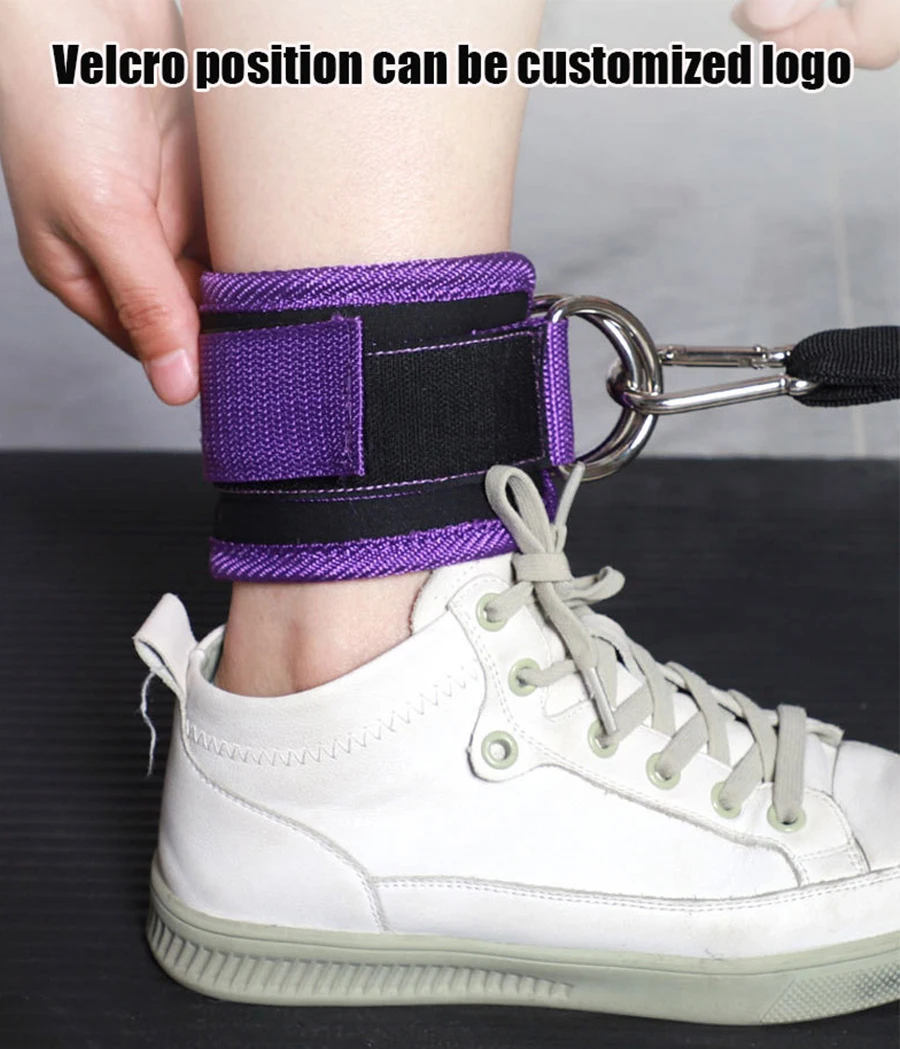 Fitness-Knöchelriemen, verstellbare D-Ring-Stützmanschetten, Fitnessstudio, Beinübungen, Training, Workouts, Sport, Fit, Schutz, Sicherheitsabduktoren – Detail 6