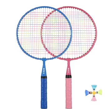 Professional Badminton Rackets Shuttlecocks Set for Children Kids Sports Racquets Ball Sets Family Interaction Toys Outdoor