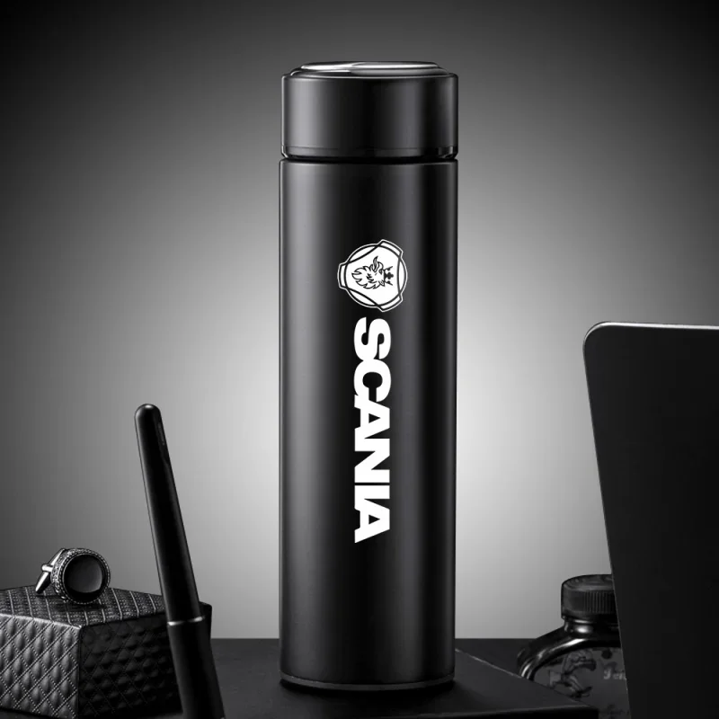 Display Water Bottle Travel Sport Cup For Scania K250 K280 K310 K320 K490 SERIE G P S SerieX Turbo 500ML Intelligent Thermos