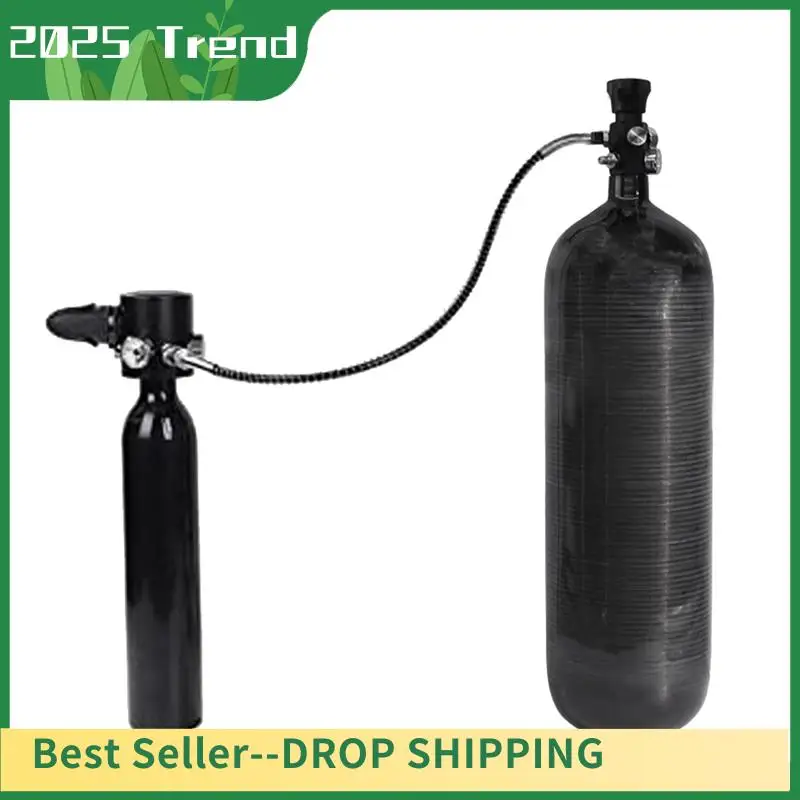 HPAT M18X1.5 Fill Refill Station Tank Charging Valve Dual Gauge With 50Cm High Pressure Hose