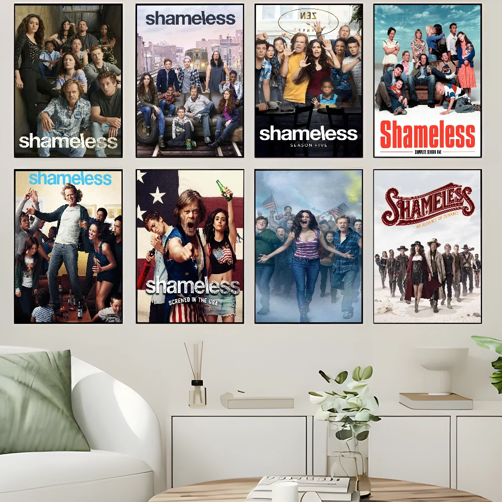 Tv Series Shameless Movie Classic DIY Sticky Poster Fancy Wall Sticker for Living Room Bar Decoration Wall Decor #5