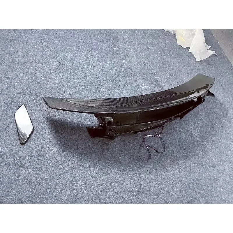 For GT GTS GTR GTC GT Upgrade BS Style Carbon Fiber Rear Spoiler (with LED) Body Kit Rear Diffuser Front Bumper Edge 3