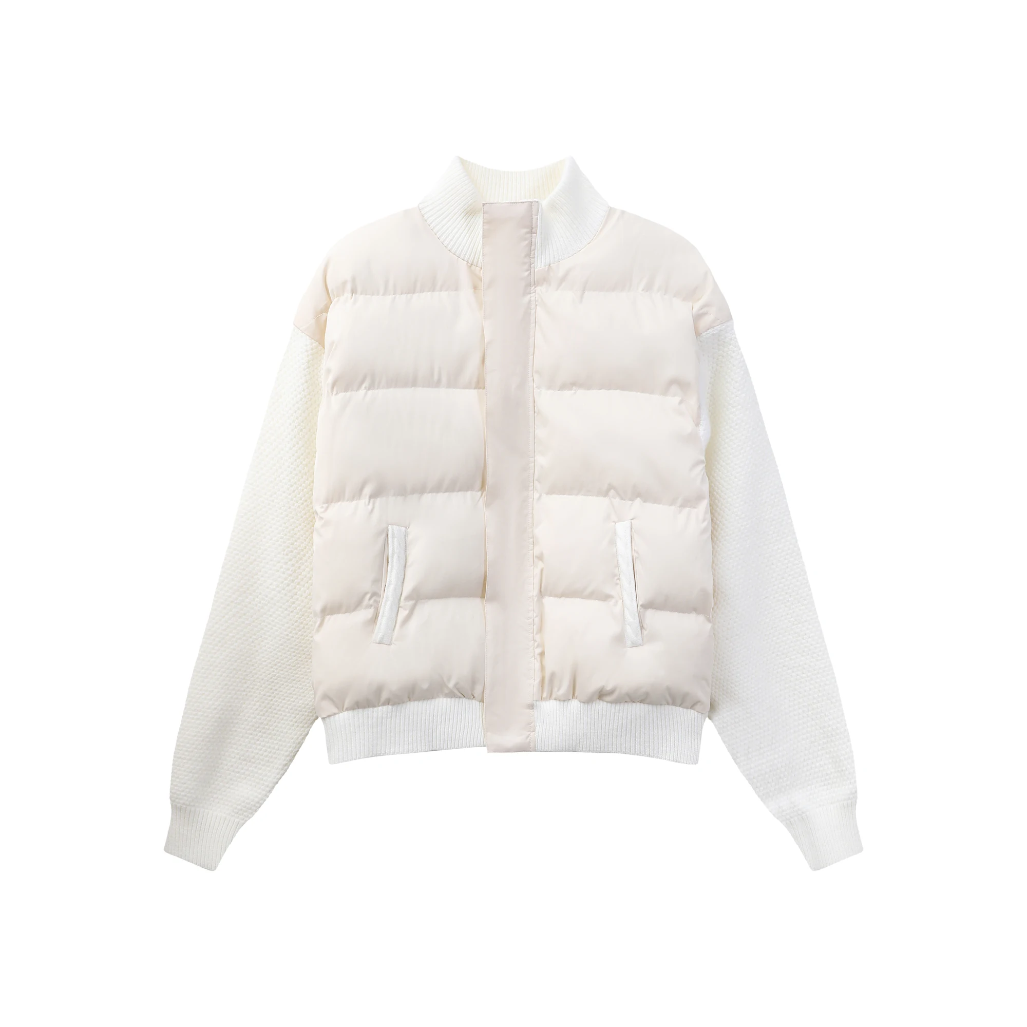 سترات رجالية جديدة لشتاء 2025 بياقة واقفة ومحبوكة على الموضة متعددة الاستخدامات سترات راقية للرجال بأكمام طويلة #5