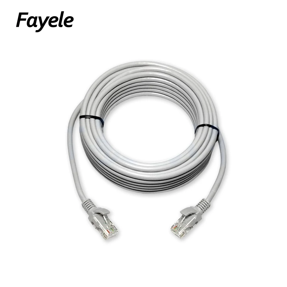 High Quality 5M/10M/20M/30M/50M Gray CAT5/CAT-5e Ethernet Cable RJ45 Network Lan Wire For CCTV POE IP Camera