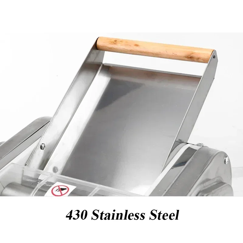 Mesin Mie Otomatis Mesin Pembuat Kulit Pangsit Stainless Steel Mesin Penekan Adonan Listrik