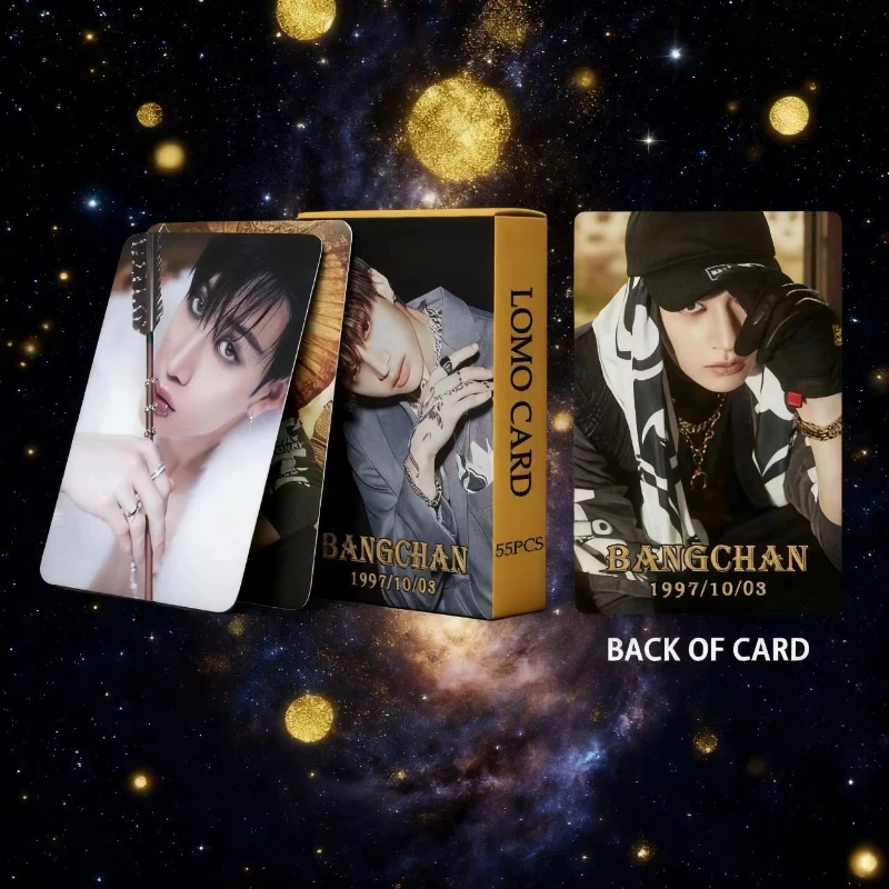 55 unids/set Kpop nuevo Ablum HOP Lomo Card Bang Chan foto impresa fotos sesión fotográfica para colección de Fans postales regalos