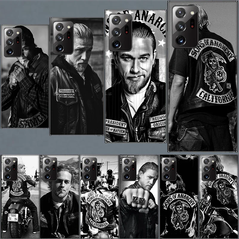 American TV Sons of Anarchy TPU Case for Samsung A55 A35 A25 A15 A05S Note 20 Ultra 10 Lite 9 8 M52 M51 M32 M31 M21 J8 J6 J4 P