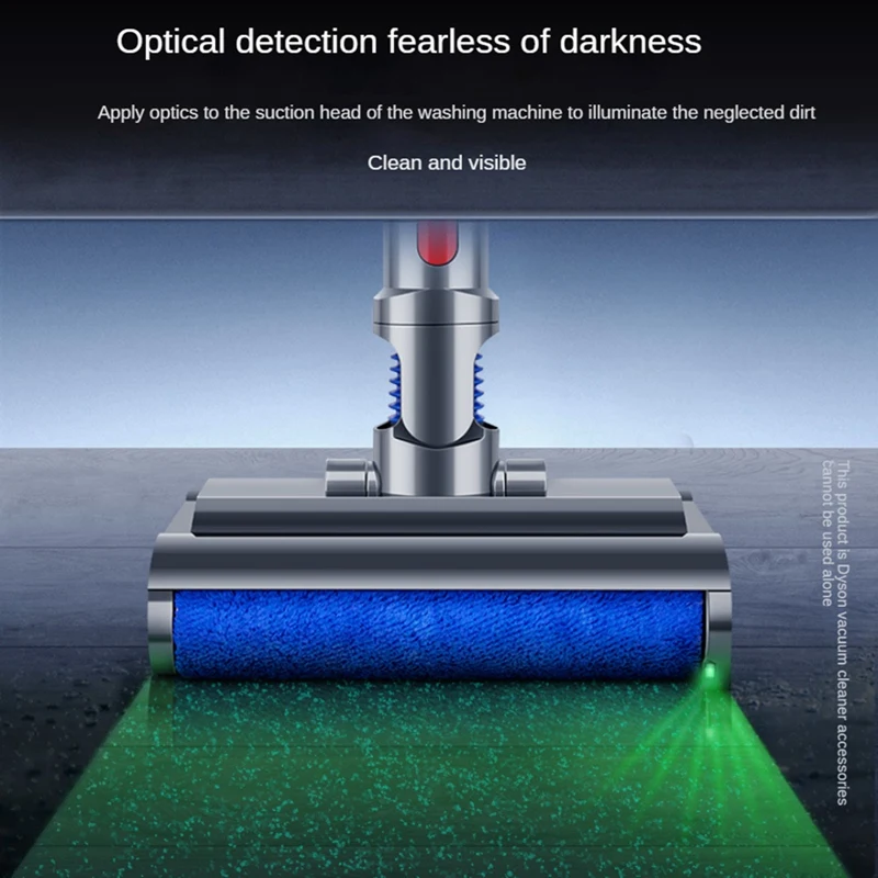 ไฟฟ้าเปียกแห้งMopping HeadสําหรับDyson V7 V8 V10 V11 V15 เครื่องดูดฝุ่น,อัตโนมัติทําความสะอาดแปรงลูกกลิ้งสําหรับพื้นแข็ง