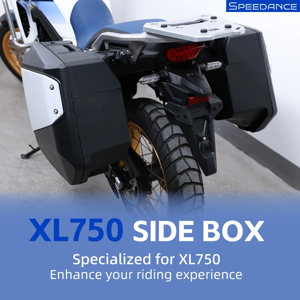 Side Case for Honda XL750 Fast Detach Side Luggage Boxes, Bolt-On Installation, One-Key Operated for Touring
