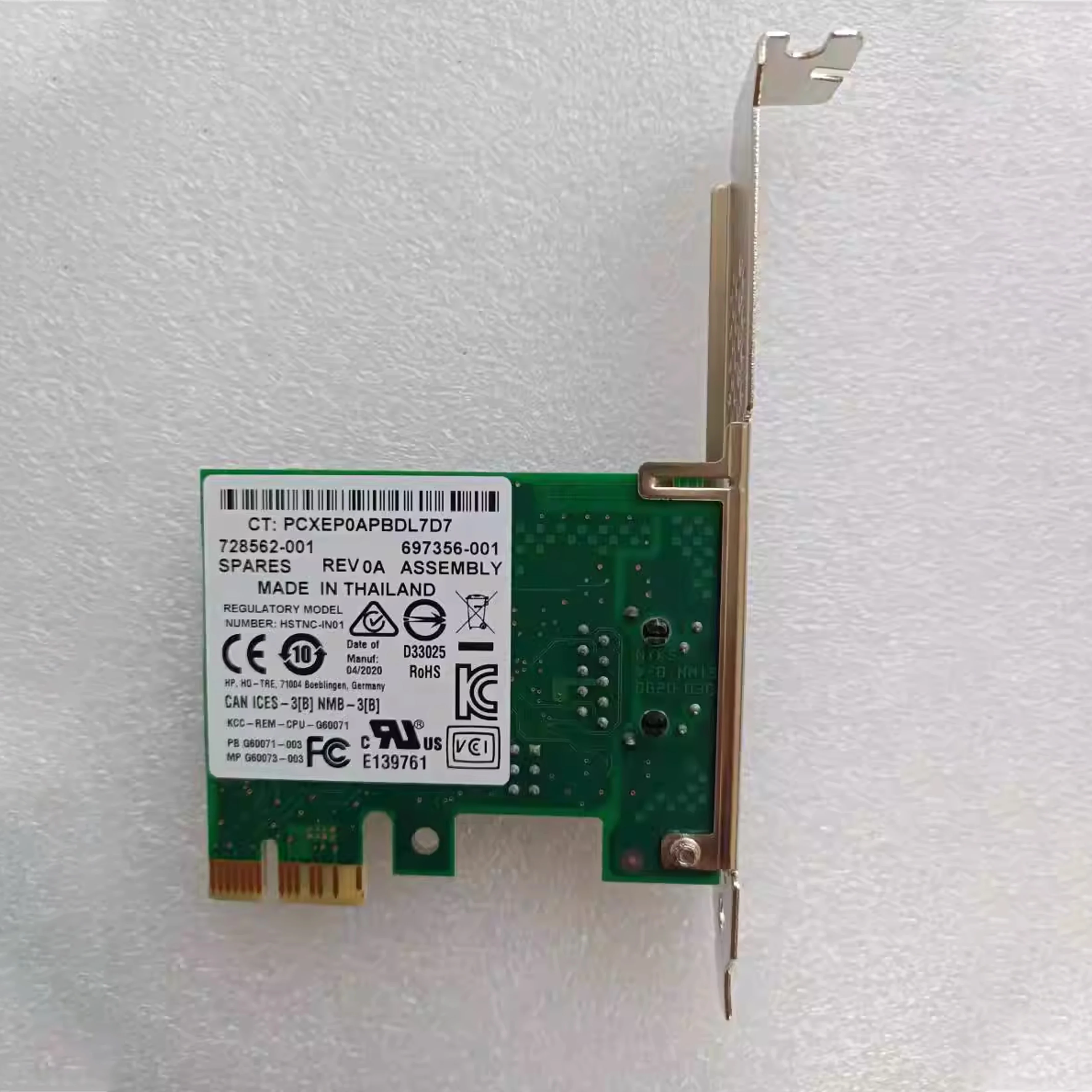 

New Suitable for HP I210-T1 728562-001 697356-001 697358 Network adapter 1X 1000M