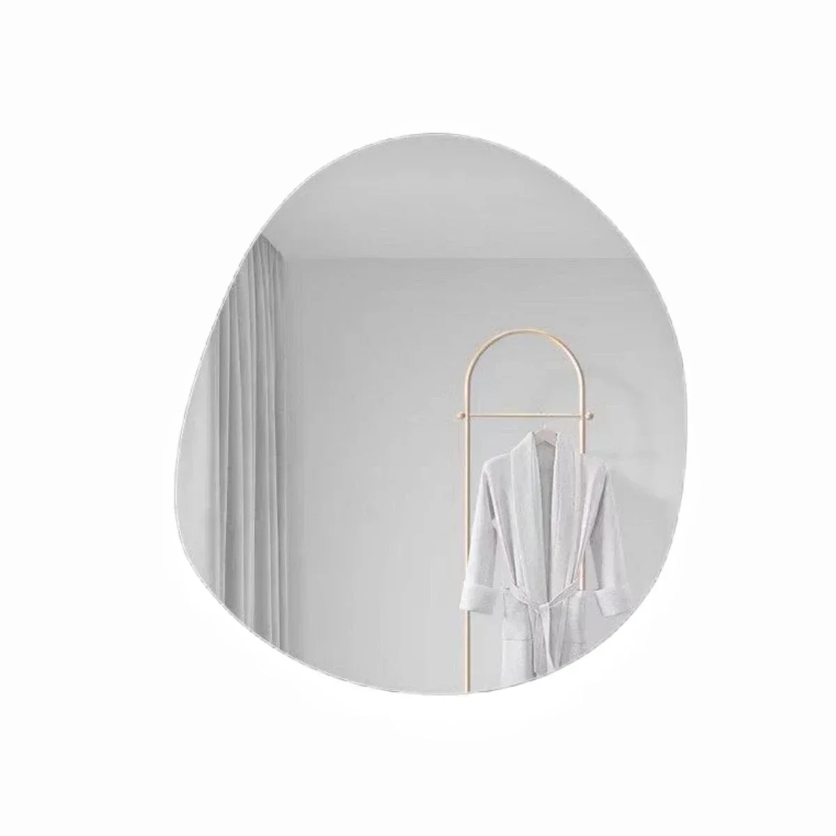 Irregular Mirror Nordic Bathroom Acrylic Wall Decorative Mirrors Shatterproof Cloud Shape Wall Mirror Stickers Home Decoration