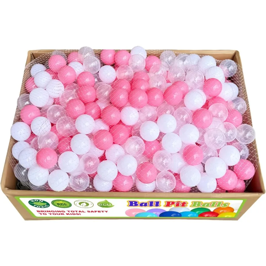 Bola pit bolas 1000 contagens jogar bolas de plástico para bola pit cercadinho bpa-livre à prova de esmagamento rastejando túneis bolas para cães de estimação