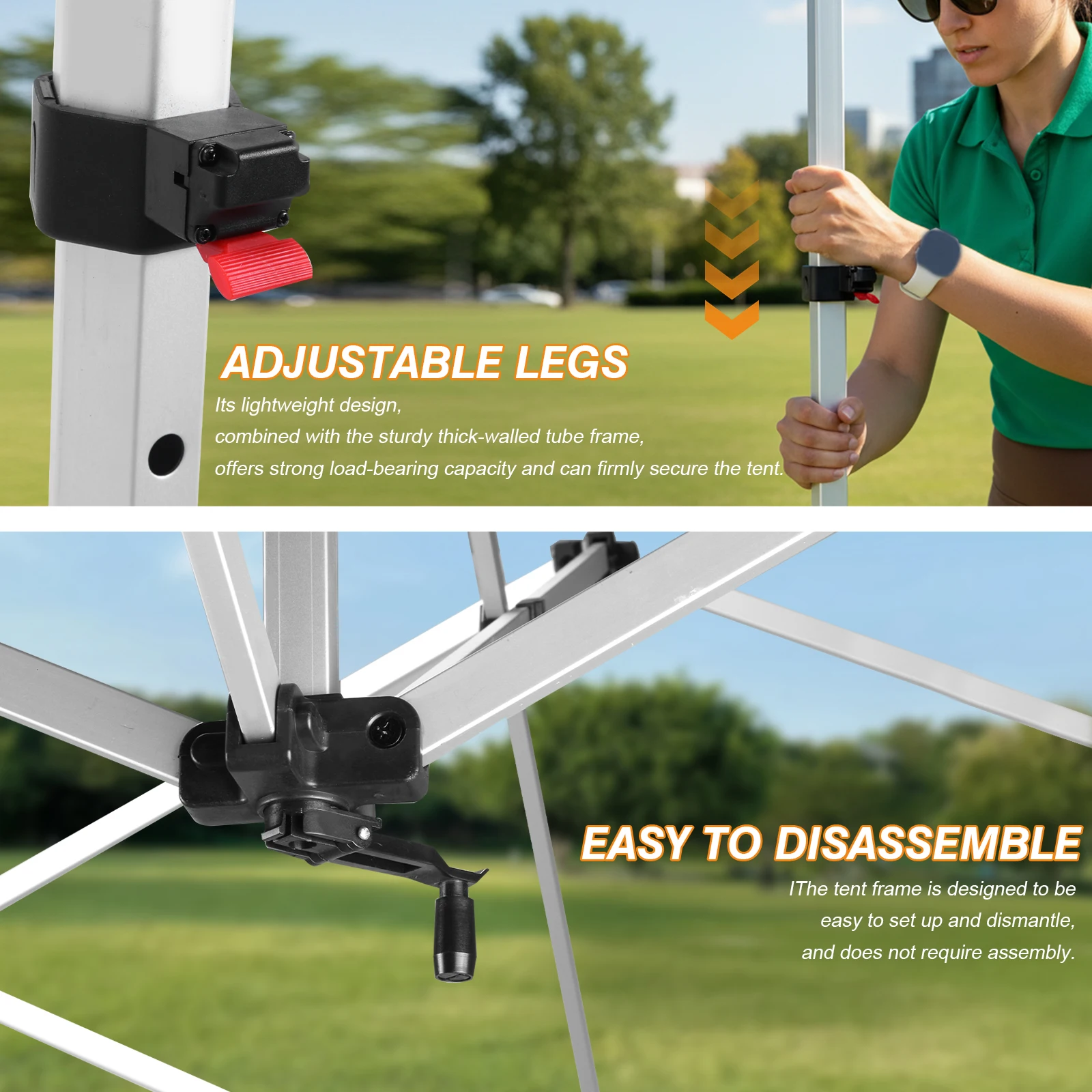 

Алюминиевый складной коммерческий каркас для навеса с шестигранными опорами, каркас для палатки-тента для пикника, пляжа, сада