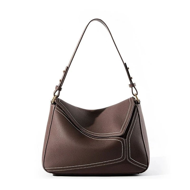 Customize Logo Women's Burgundy Genuine Leather Bag Luxury Vintage Red Shoulder Bags Girls Nubuck Vintage Red Crossbody Handbags