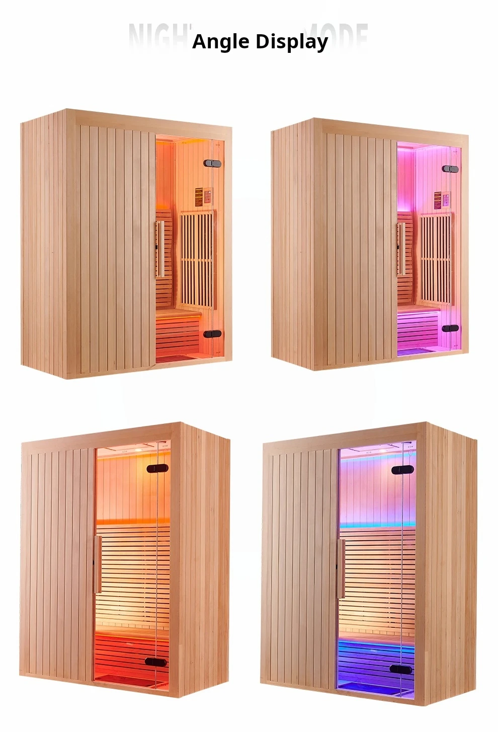 Luxury Home Sauna Room Customizable High-End Far Infrared Light Wave Graphene Double Multi-Person Whole Villa Sweat Steaming