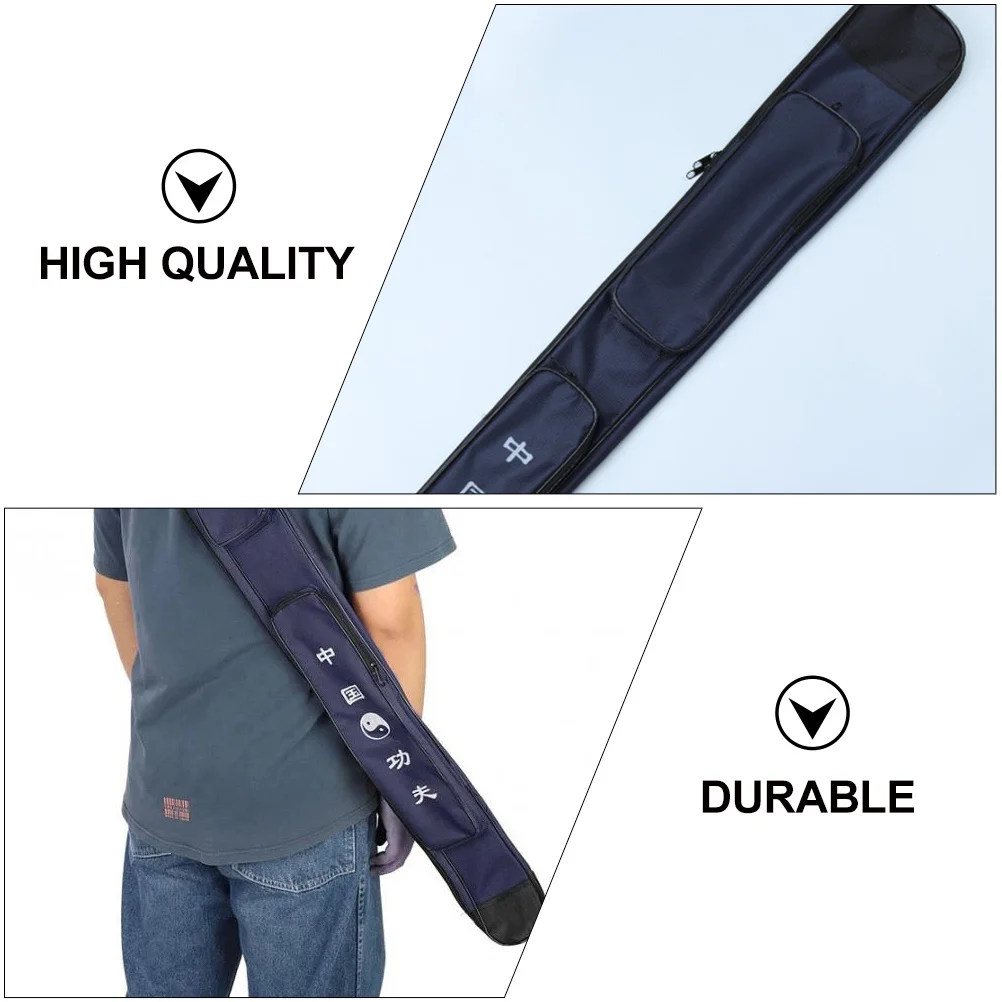 

1Pcs -Sword Protective Cover Blue Thickened Canvas Storage Bag Waterproof Wear-Resistant Long Sleeve Adjustable Belt Swords