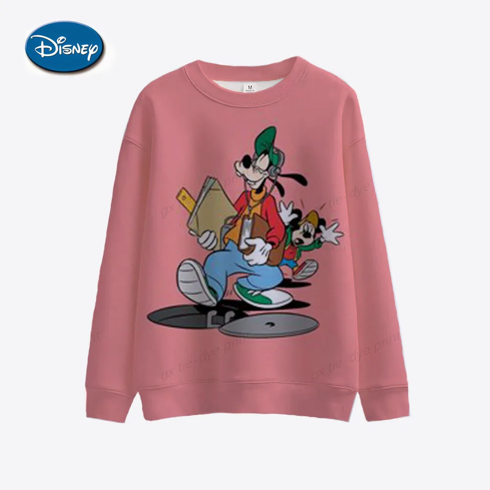 เสื้อกีฬาผู้หญิงมีฮู้ดย้อนยุค Disney's Gofei พิมพ์ลายเสื้อกีฬาการ์ตูนของขวัญผู้หญิงย้อนยุคการ์ตูนเสื้อกีฬา