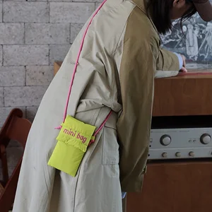 Crossbody Cute Bag for Girls, Simple Shoulder Bag Small Fabric Bag, Green Red Pink Card Holder, New Fashion 11 Main Sales Bag pink - №10