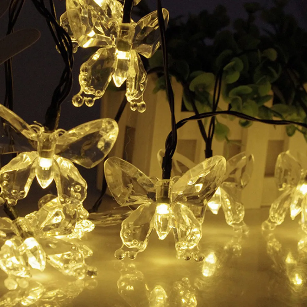 1-セット太陽光発電-led-ストリングライト庭の装飾屋外ライトストリング庭パティオ通路フェスティバル装飾ポータブル