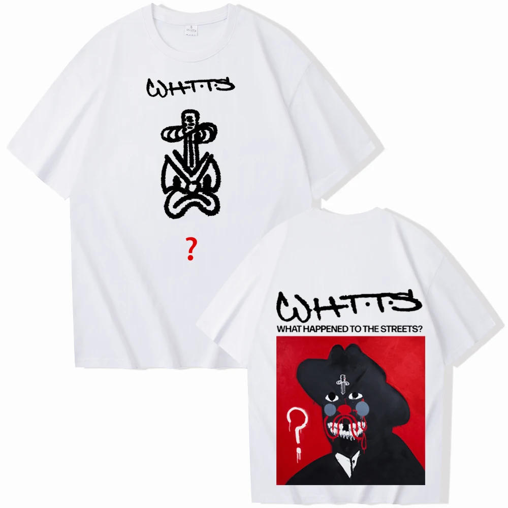 21 وحشية ما حدث إلى الشوارع تي شيرت رجل امرأة Harajuku قصيرة الأكمام س الرقبة قميص غير رسمي هدية