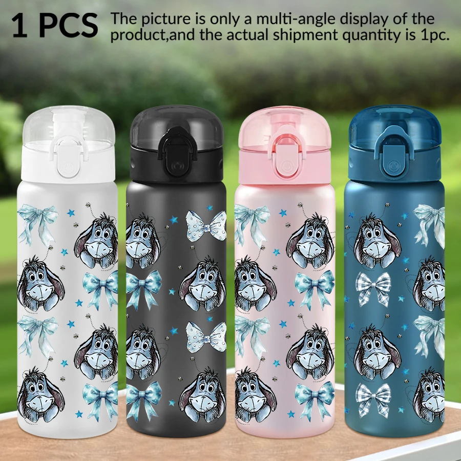 

1Pc Disney Donkey Bow Pattern 26oz Plastic Water Bottle Outdoor Sports Water Cup Birthday/Homecoming Gift