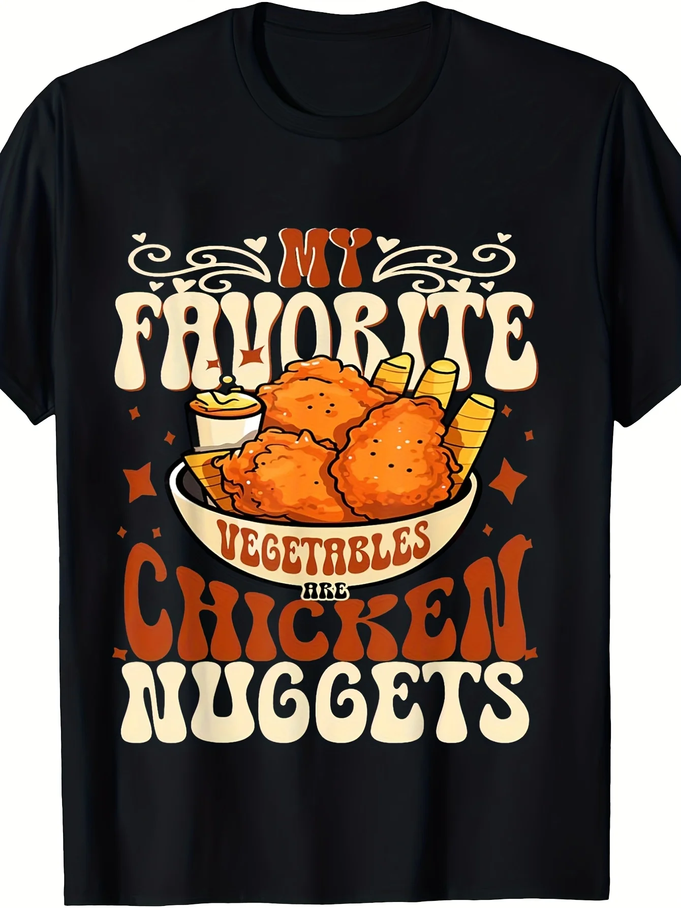 1pc, [Cute Charm] Men'S Crew Neck T-Shirt, Casual Style, Printed with The Words 