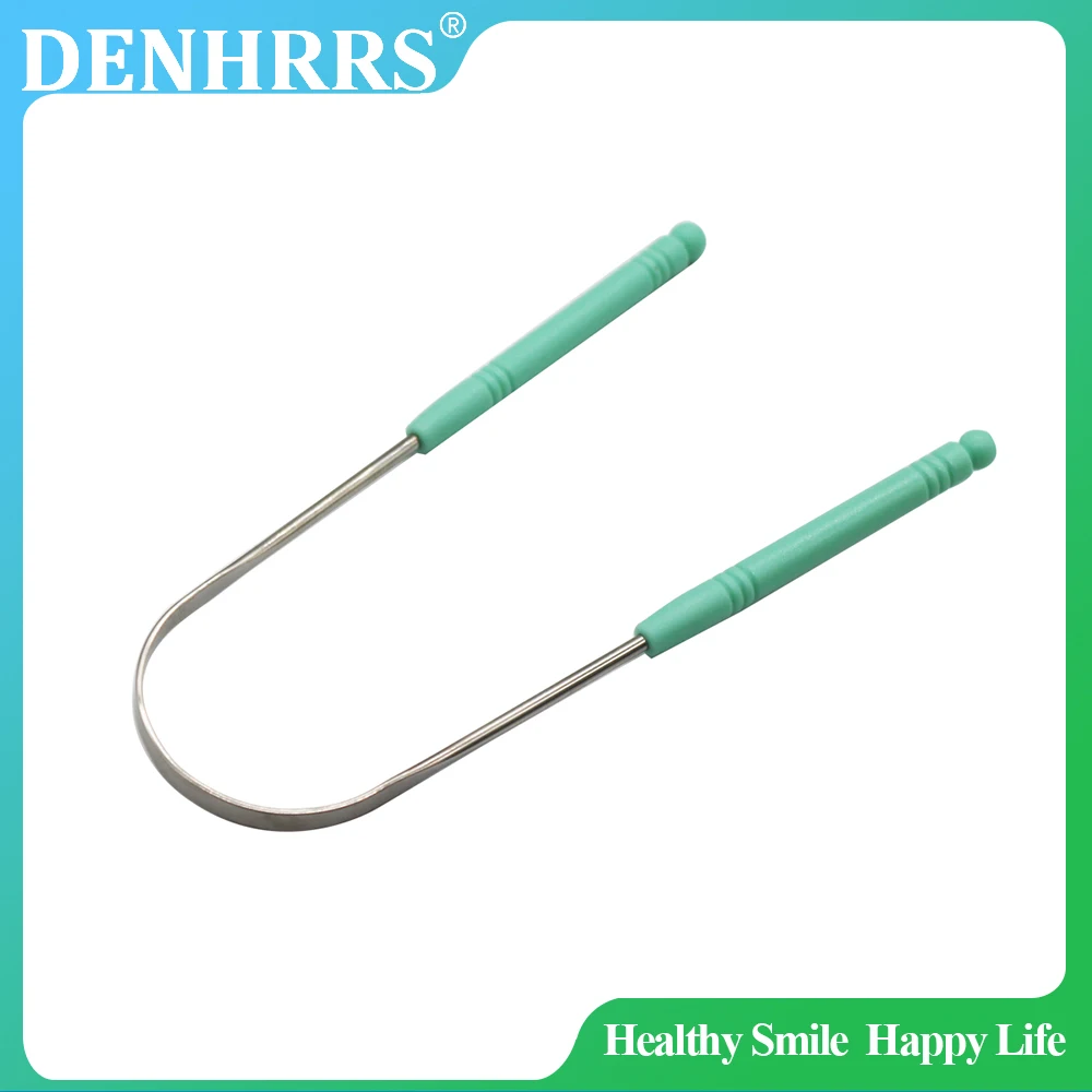 1 قطعة العناية بالفم الفولاذ المقاوم للصدأ اللسان مكشطة رائحة الفم الكريهة مكنسة أداة صحية فرشاة من الفولاذ المقاوم للصدأ