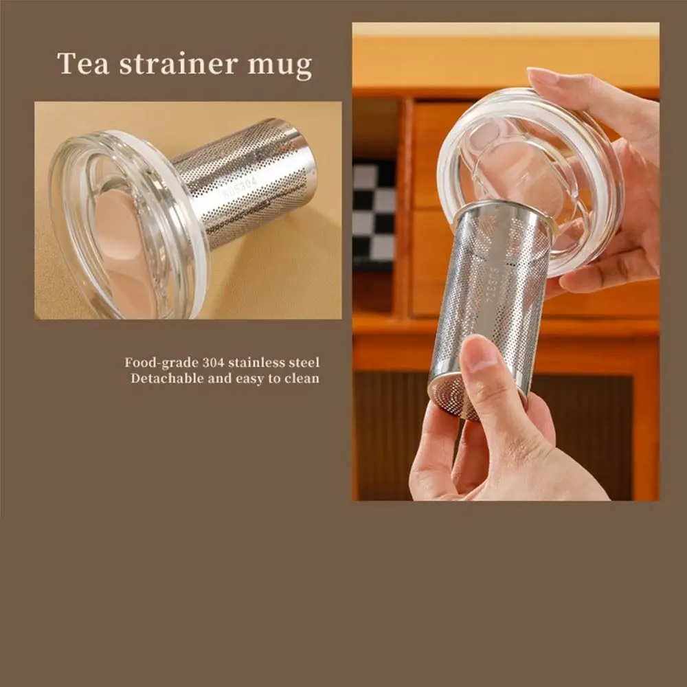 

with Tea Filter Thermal Mug Large Capacity Leak-Proof Insulated Coffee Cup 304 Stainless Steel Inner Heat-resistant Water Cup