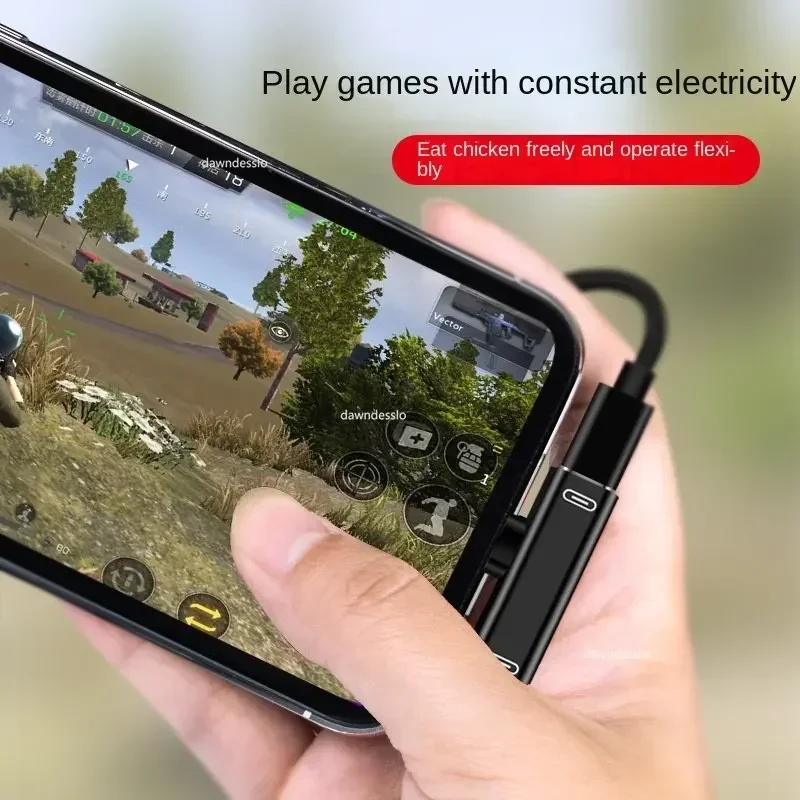 2 In 1 USB C Splitter Type C Male To Dual Type C Female Headphone Charger Adapter Splitter Converter