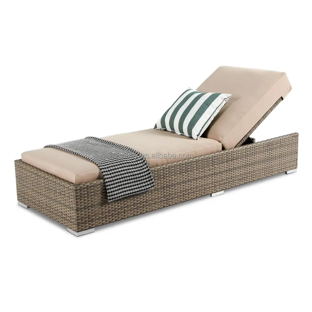 

Outdoor Furniture Patio Sun Loungers Chaise Lounge Set Aluminum Sling Fabric Swimming Pool SunbedRecliner Chair Relaxing chair A