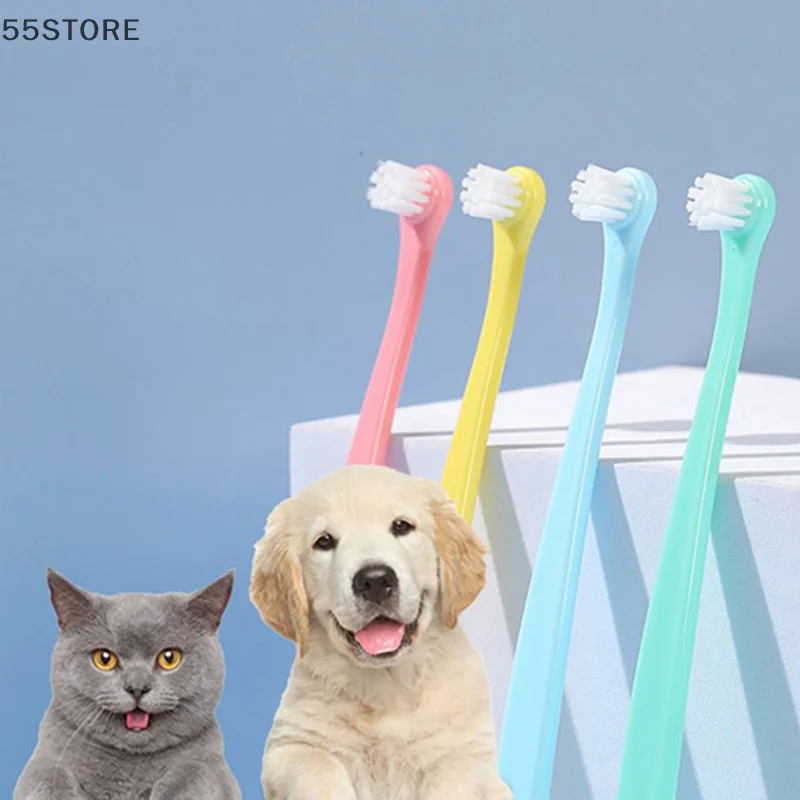 Dog Toothbrush Dog Teeth Cleaning Small Head Brush for Dogs Teeth Mouth Cleaning Tools Pet Grooming Cat Toothbrush Pet Products