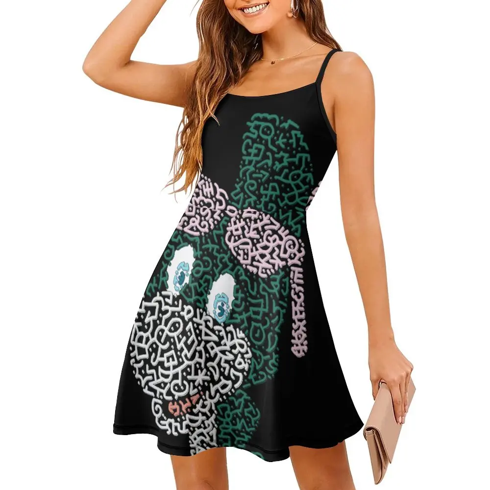 Exotic Denver The Last Dinosaur For Sale Women's Sling Dress Sarcastic  Vacations  Woman's Dress The Dress Graphic Vintage