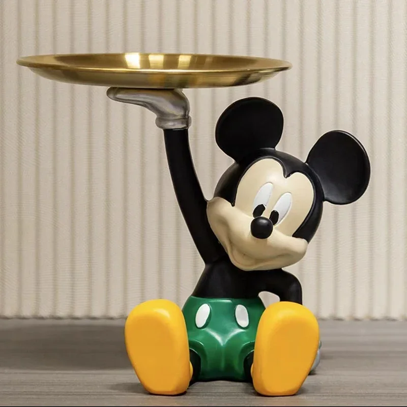 Cartoon Mickey Tray Decoration Mickey Mouse Handmade Entrance Home Soft Decoration Living Room Tv Cabinet Decoration Key Tray